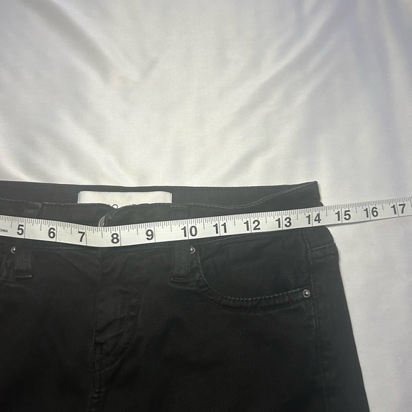 IRO Ajuste Distressed Skinny Cropped Jeans Black Women’s,Size 25 - Picture 9 of 15